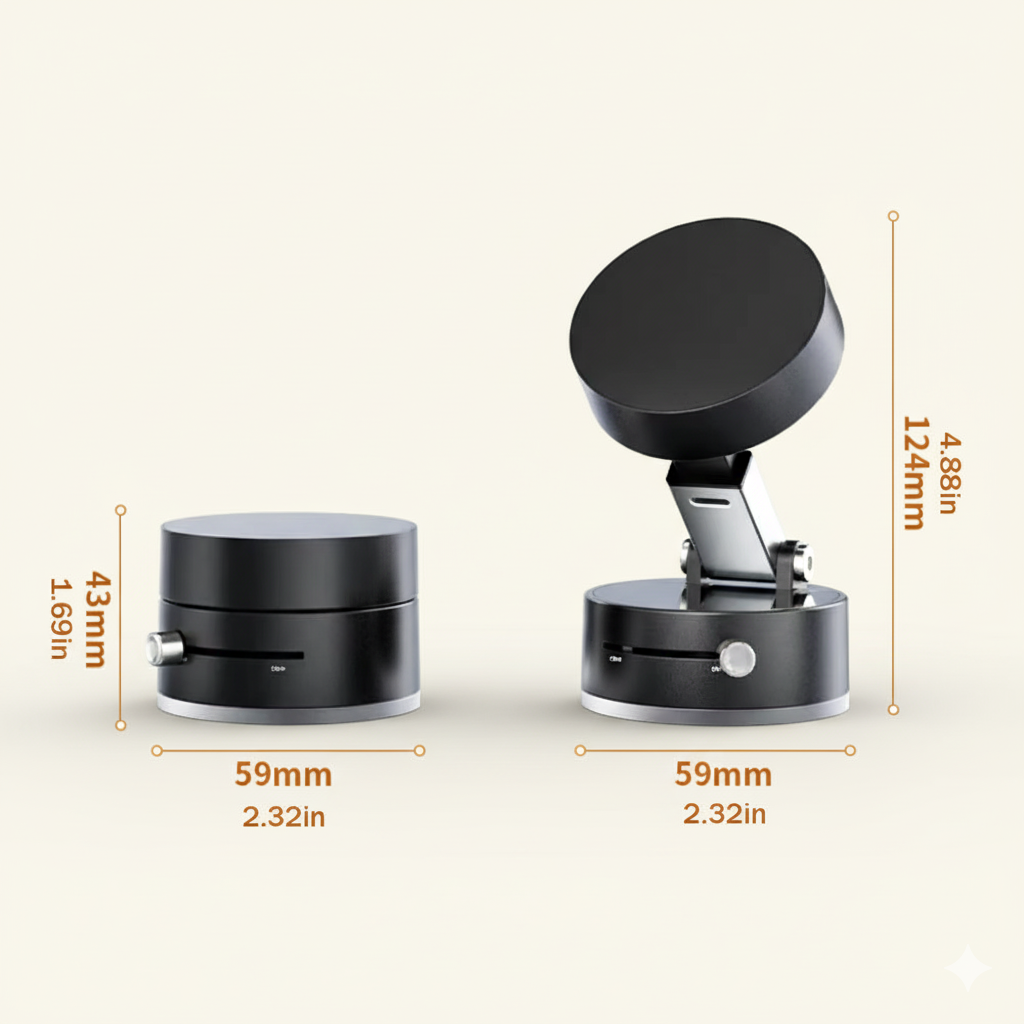 Magnet-Grip Pro: Double-Sided Suction Phone Holder