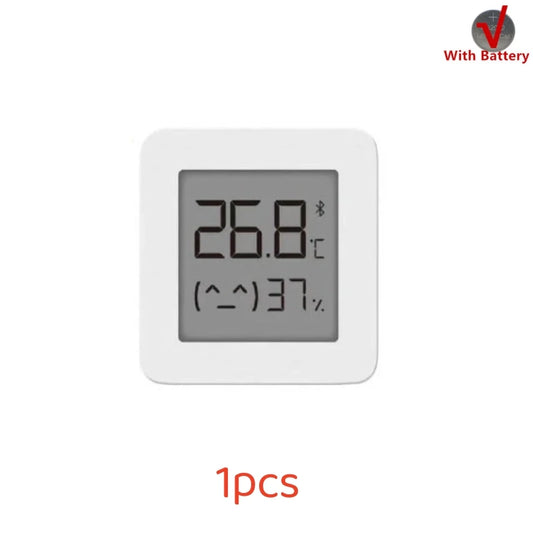 Mijia Smart Thermometer 2 - Wireless Bluetooth Humidity Sensor with LCD Digital Display for Mihome App