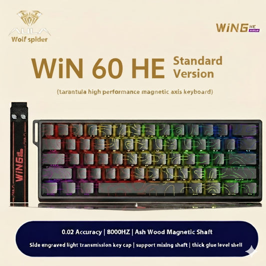 Aula Win60/Win68 Magnetic Switch 8K Gaming Mechanical Keyboard - Wired RGB Hot-Swap Esports Gift for PC Gamers