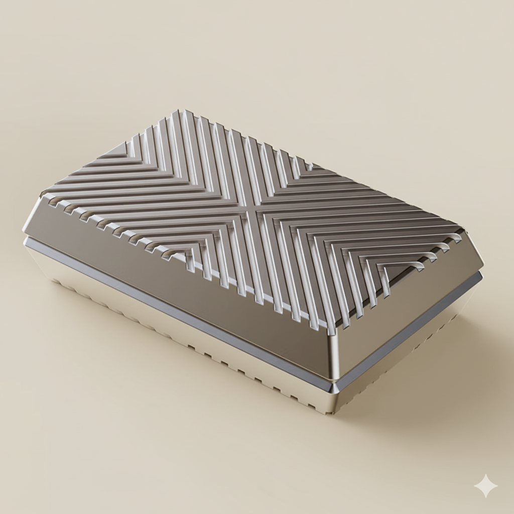 Magnetic Cube Push Slider - Ultimate Stress Relief Metal Fidget Toy for Adults & Kids - Perfect DIY Desk Gift!