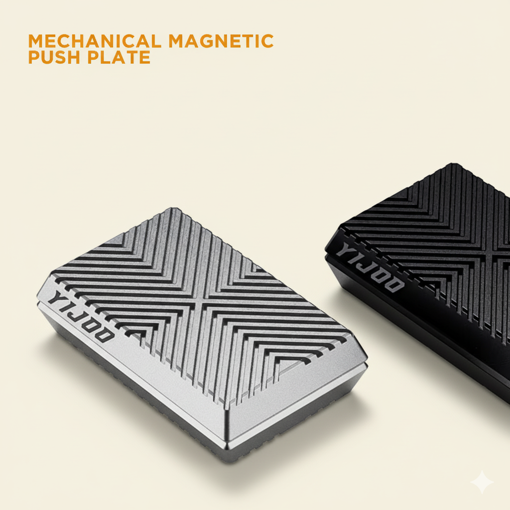 Magnetic Cube Push Slider - Ultimate Stress Relief Metal Fidget Toy for Adults & Kids - Perfect DIY Desk Gift!