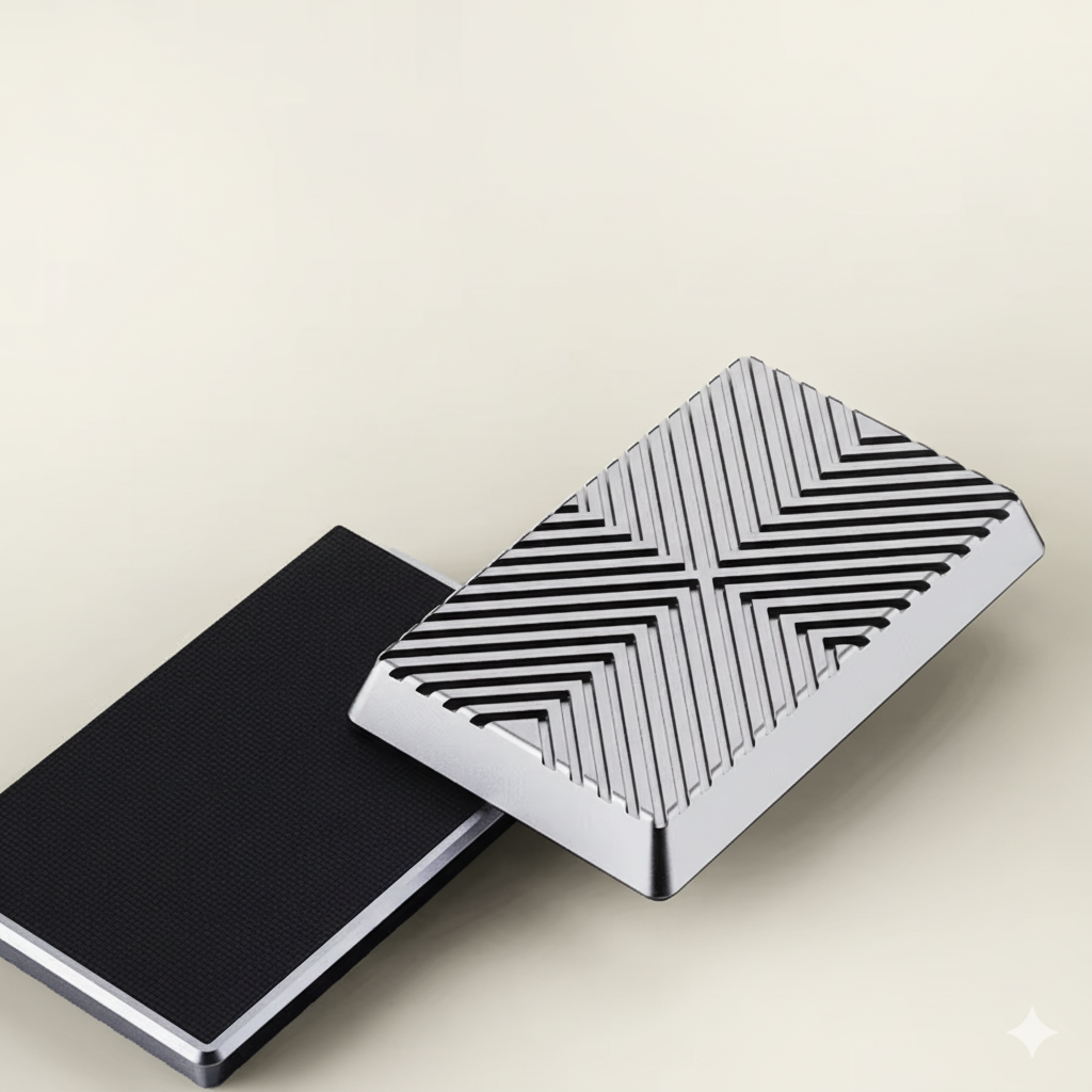 Magnetic Cube Push Slider - Ultimate Stress Relief Metal Fidget Toy for Adults & Kids - Perfect DIY Desk Gift!