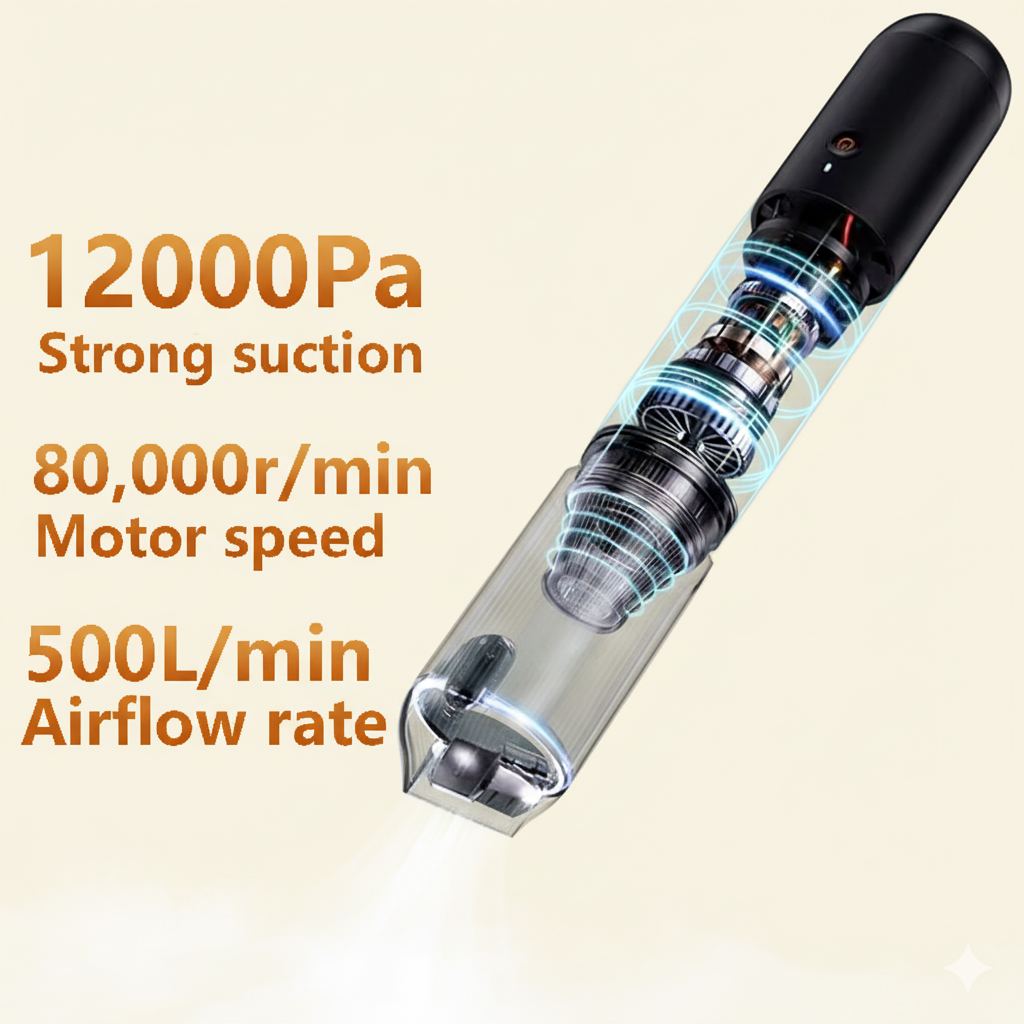 Powerful Cordless Car Vacuum