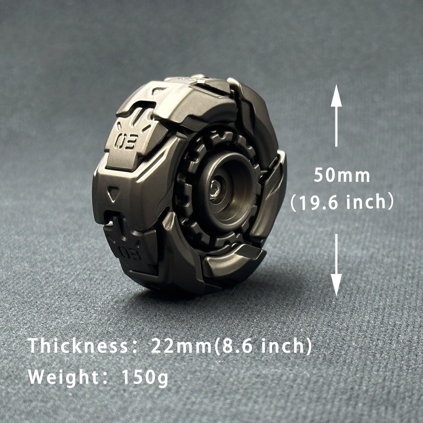 EDC Magnetic Metal Fidget Slider Spinning Top - The Ultimate Stress Relief Toy for Adults