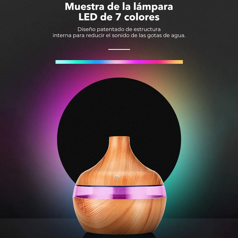 Elevate Your Home with the 300ML Ultrasonic Wood Grain Essential Oil Diffuser - Your Ultimate USB Aroma Humidifier for Relaxation and Purification