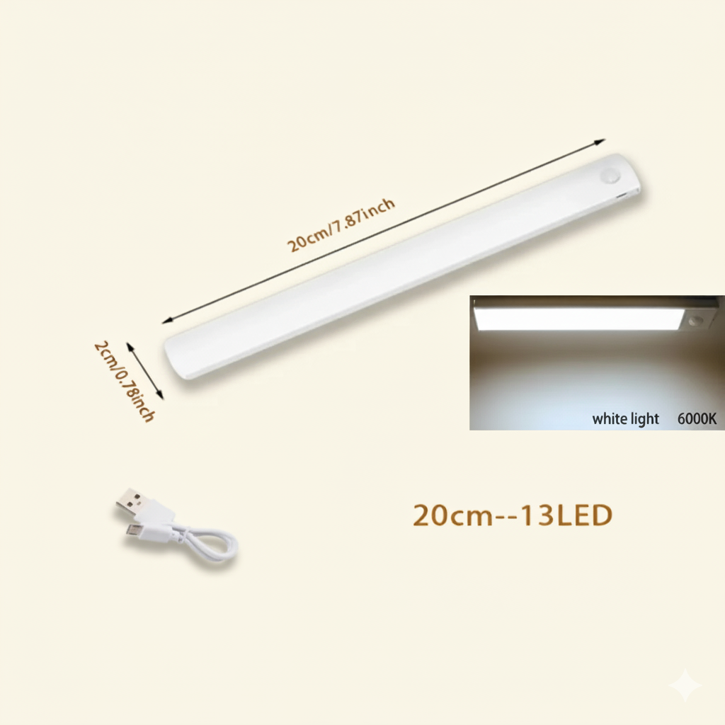 Smart Glow: Rechargeable PIR Sensor Light