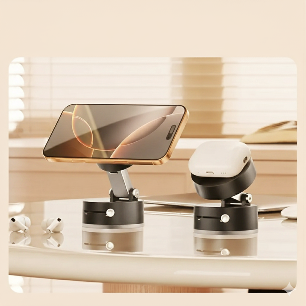 Magnet-Grip Pro: Double-Sided Suction Phone Holder