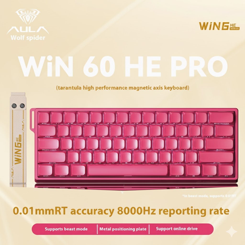 Aula Win60/Win68 Magnetic Switch 8K Gaming Mechanical Keyboard - Wired RGB Hot-Swap Esports Gift for PC Gamers