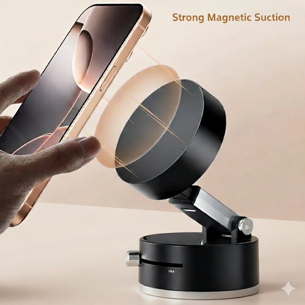 Magnet-Grip Pro: Double-Sided Suction Phone Holder