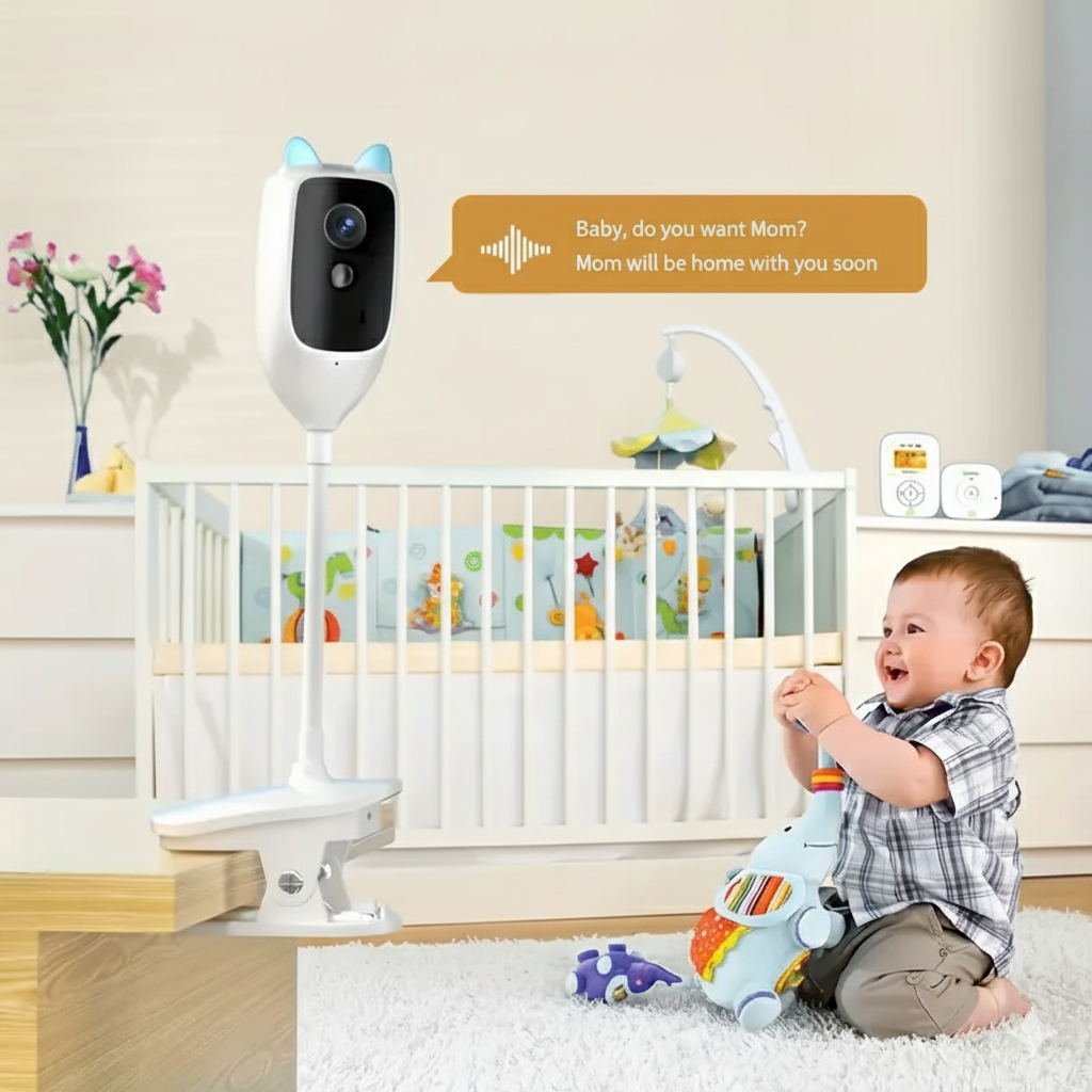 Smart 4MP Baby Cam: 360° View & Crying Detect