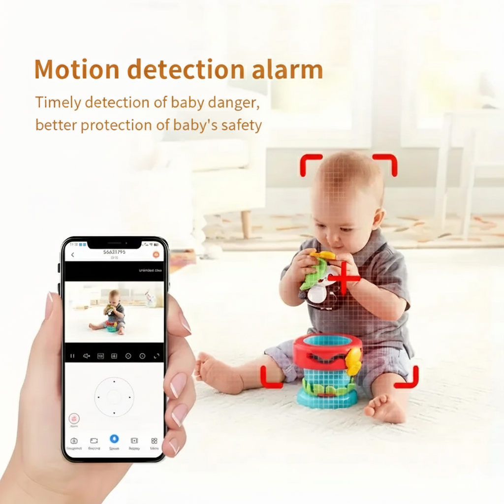 Smart 4MP Baby Cam: 360° View & Crying Detect