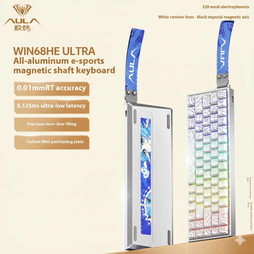 Aula Win60/Win68 Magnetic Switch 8K Gaming Mechanical Keyboard - Wired RGB Hot-Swap Esports Gift for PC Gamers