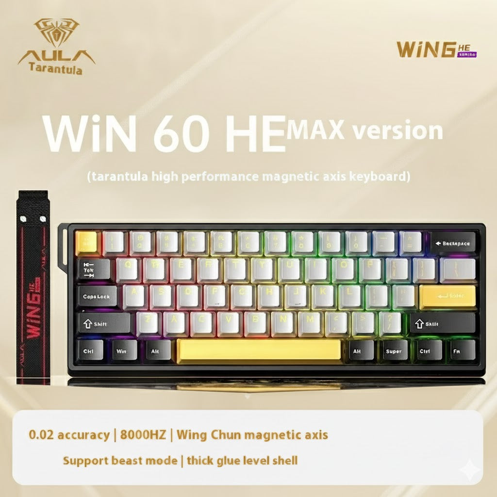 Aula Win60/Win68 Magnetic Switch 8K Gaming Mechanical Keyboard - Wired RGB Hot-Swap Esports Gift for PC Gamers