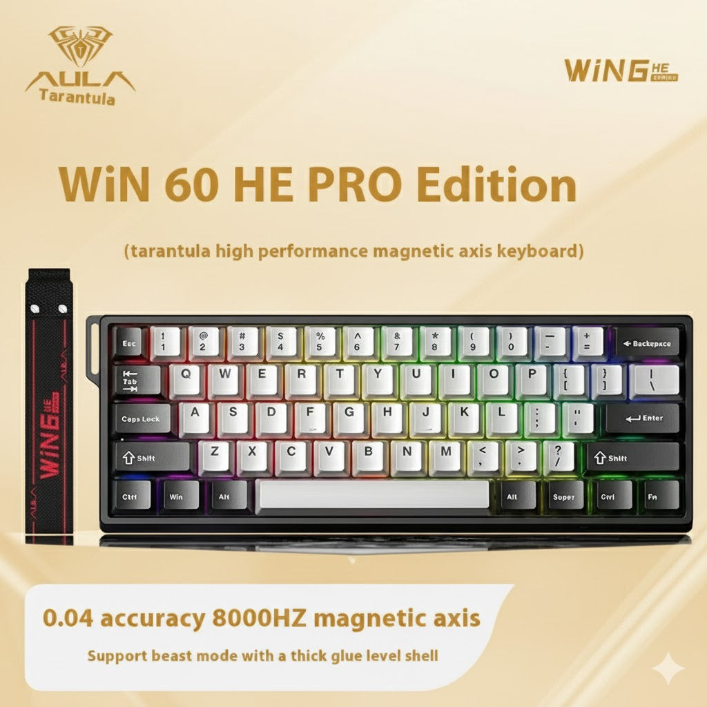 Aula Win60/Win68 Magnetic Switch 8K Gaming Mechanical Keyboard - Wired RGB Hot-Swap Esports Gift for PC Gamers