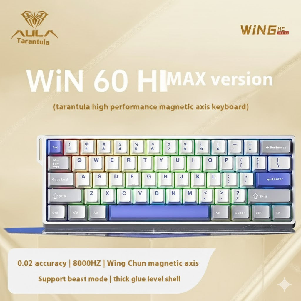 Aula Win60/Win68 Magnetic Switch 8K Gaming Mechanical Keyboard - Wired RGB Hot-Swap Esports Gift for PC Gamers