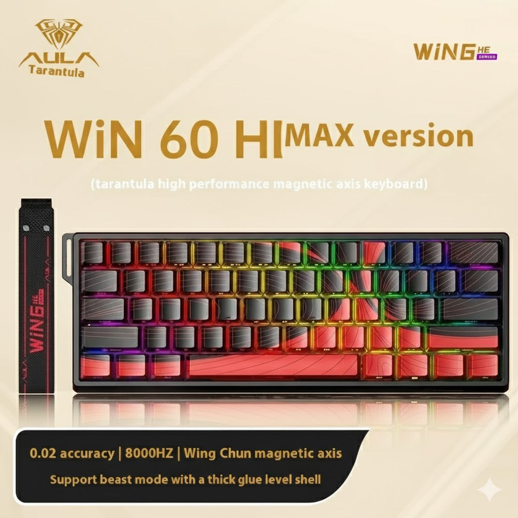Aula Win60/Win68 Magnetic Switch 8K Gaming Mechanical Keyboard - Wired RGB Hot-Swap Esports Gift for PC Gamers