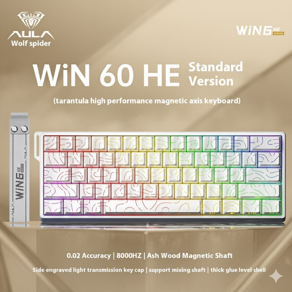 Aula Win60/Win68 Magnetic Switch 8K Gaming Mechanical Keyboard - Wired RGB Hot-Swap Esports Gift for PC Gamers