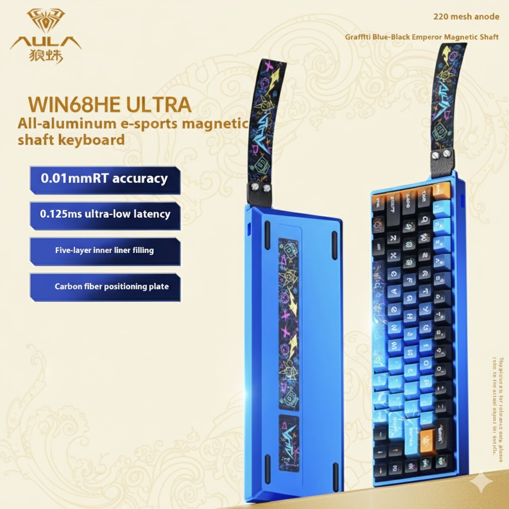 Aula Win60/Win68 Magnetic Switch 8K Gaming Mechanical Keyboard - Wired RGB Hot-Swap Esports Gift for PC Gamers