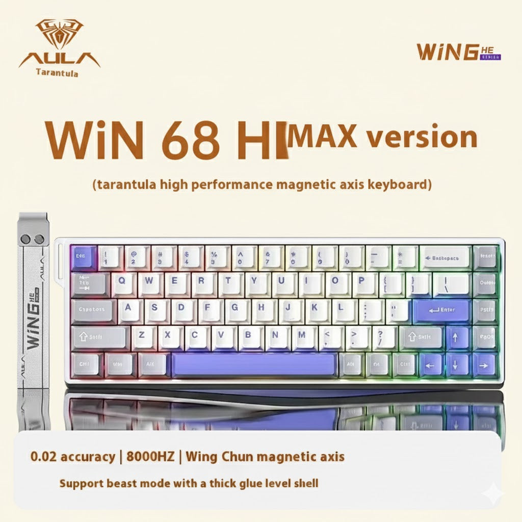 Aula Win60/Win68 Magnetic Switch 8K Gaming Mechanical Keyboard - Wired RGB Hot-Swap Esports Gift for PC Gamers