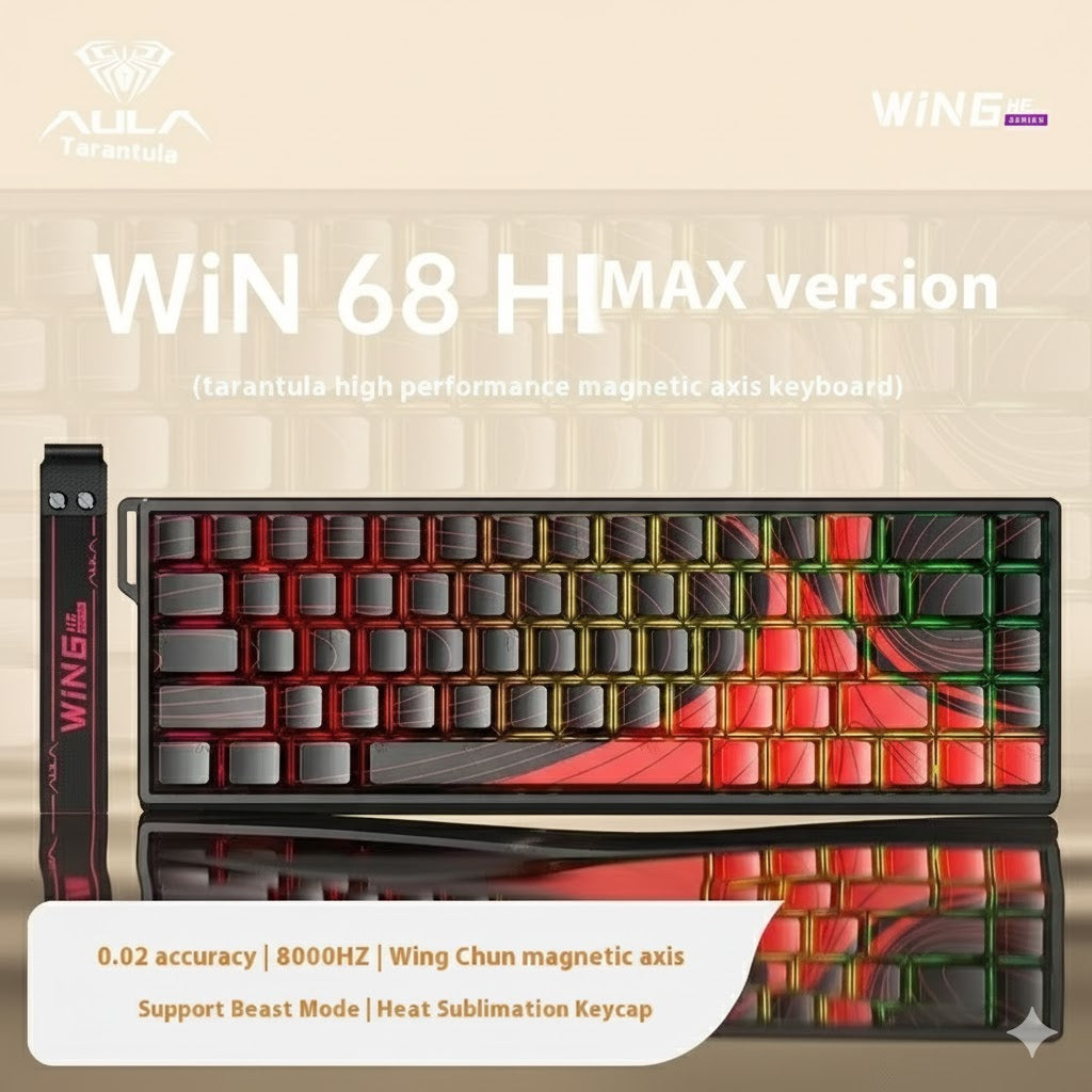 Aula Win60/Win68 Magnetic Switch 8K Gaming Mechanical Keyboard - Wired RGB Hot-Swap Esports Gift for PC Gamers
