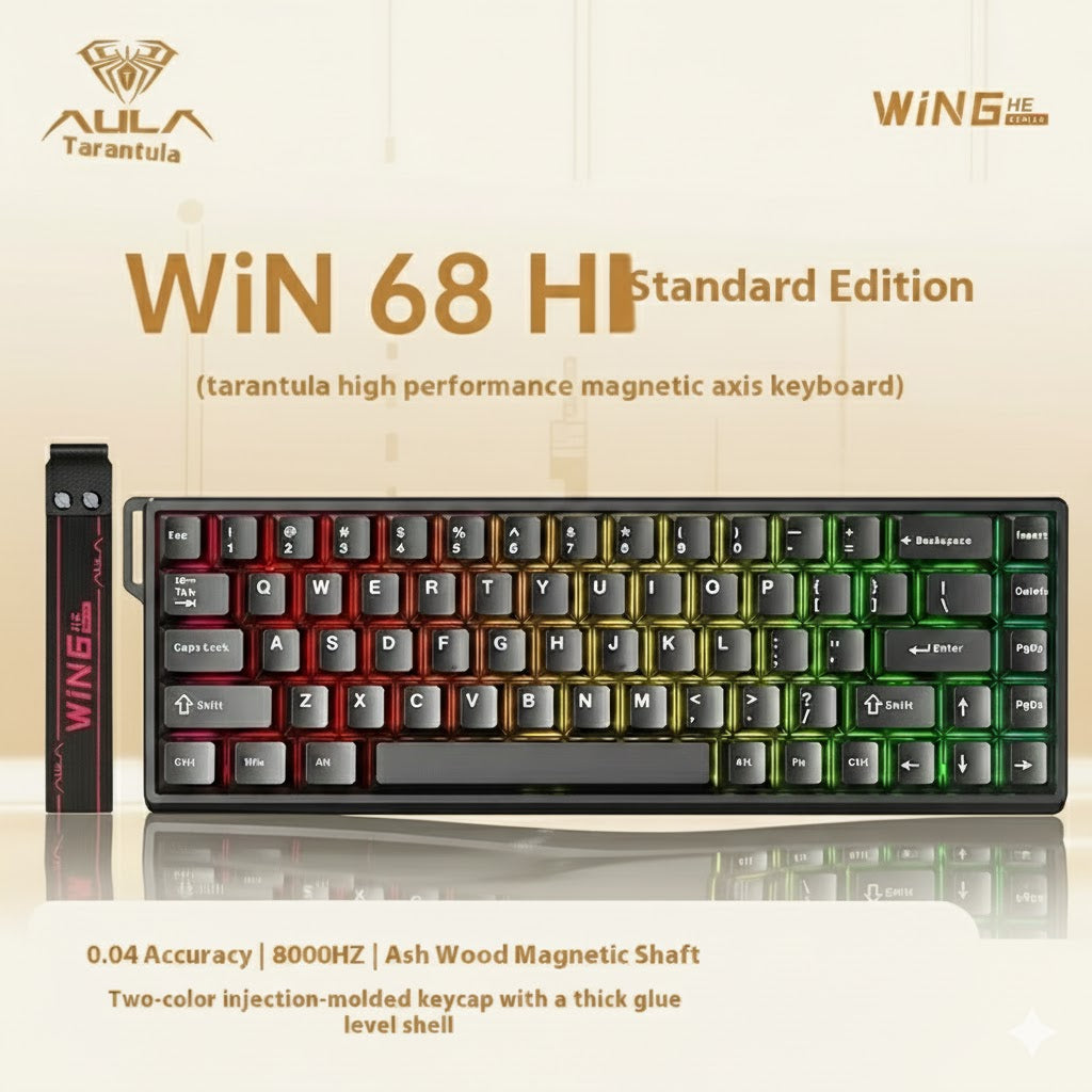 Aula Win60/Win68 Magnetic Switch 8K Gaming Mechanical Keyboard - Wired RGB Hot-Swap Esports Gift for PC Gamers