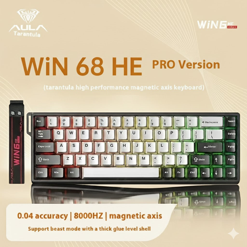 Aula Win60/Win68 Magnetic Switch 8K Gaming Mechanical Keyboard - Wired RGB Hot-Swap Esports Gift for PC Gamers
