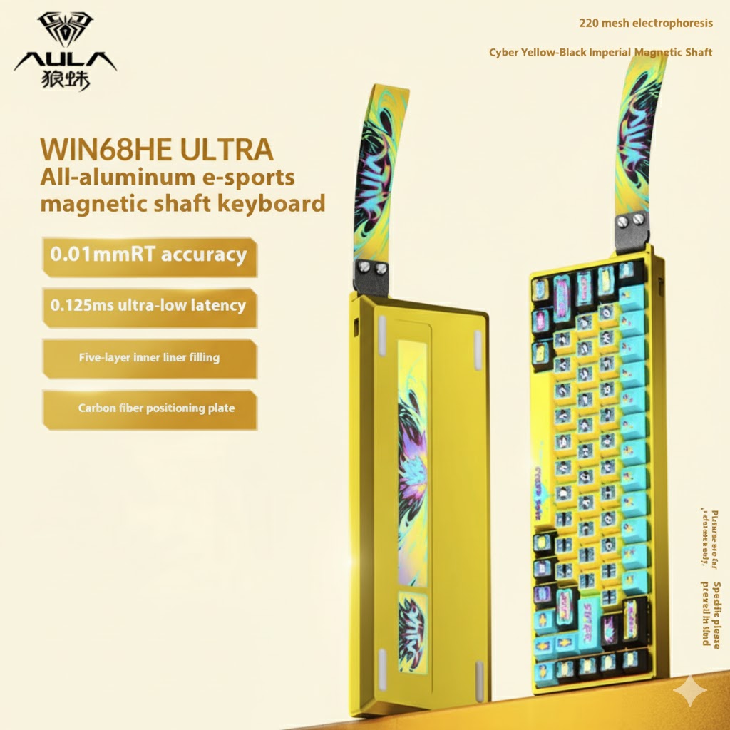 Aula Win60/Win68 Magnetic Switch 8K Gaming Mechanical Keyboard - Wired RGB Hot-Swap Esports Gift for PC Gamers