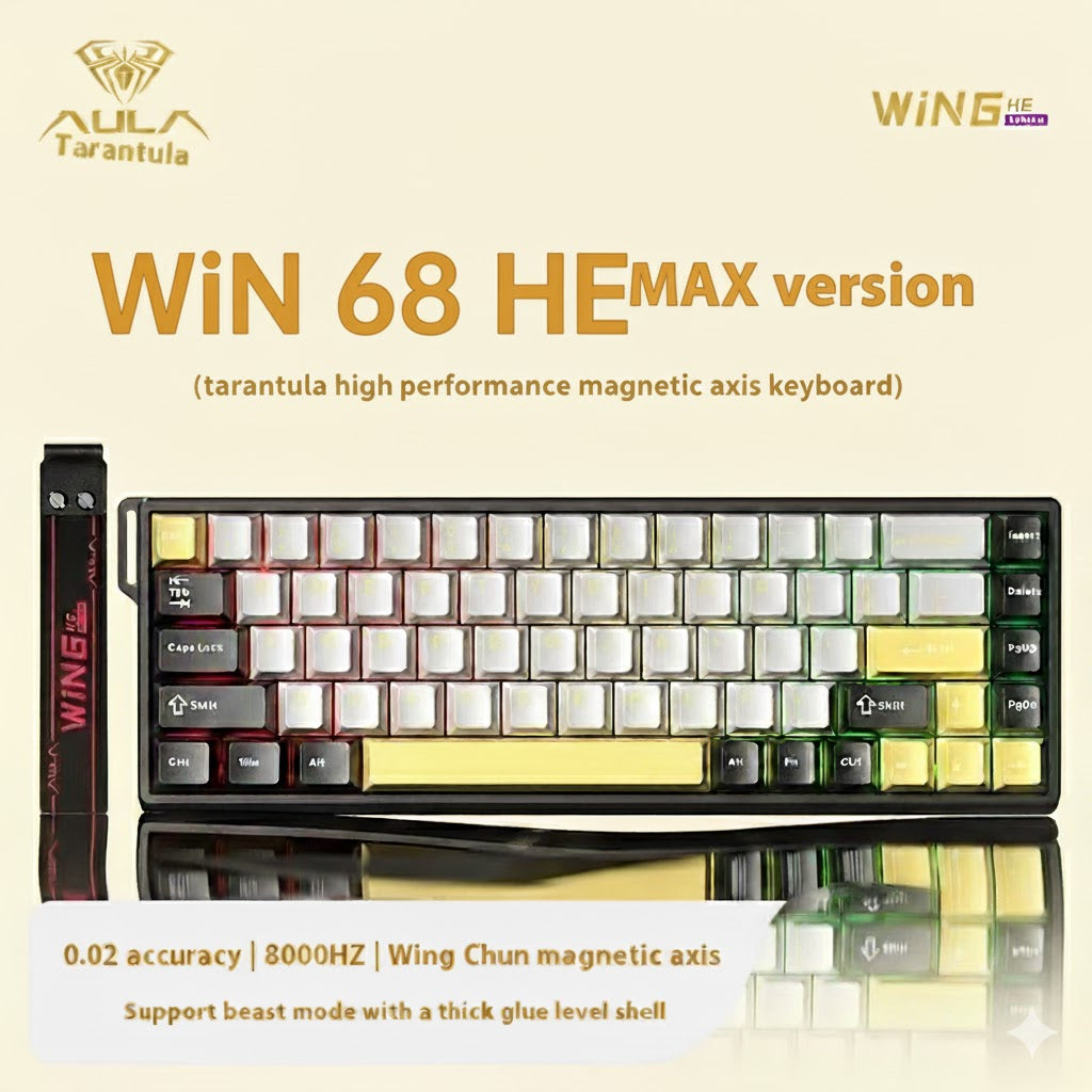 Aula Win60/Win68 Magnetic Switch 8K Gaming Mechanical Keyboard - Wired RGB Hot-Swap Esports Gift for PC Gamers
